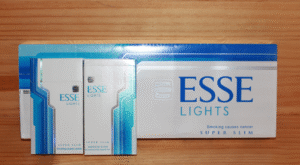 บุหรี่ Esse Lights Blue Slims Tar ต่ำ