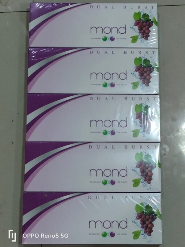 บุหรี่ Mond Dual Burst Ice Grape+Ice Cool Mint