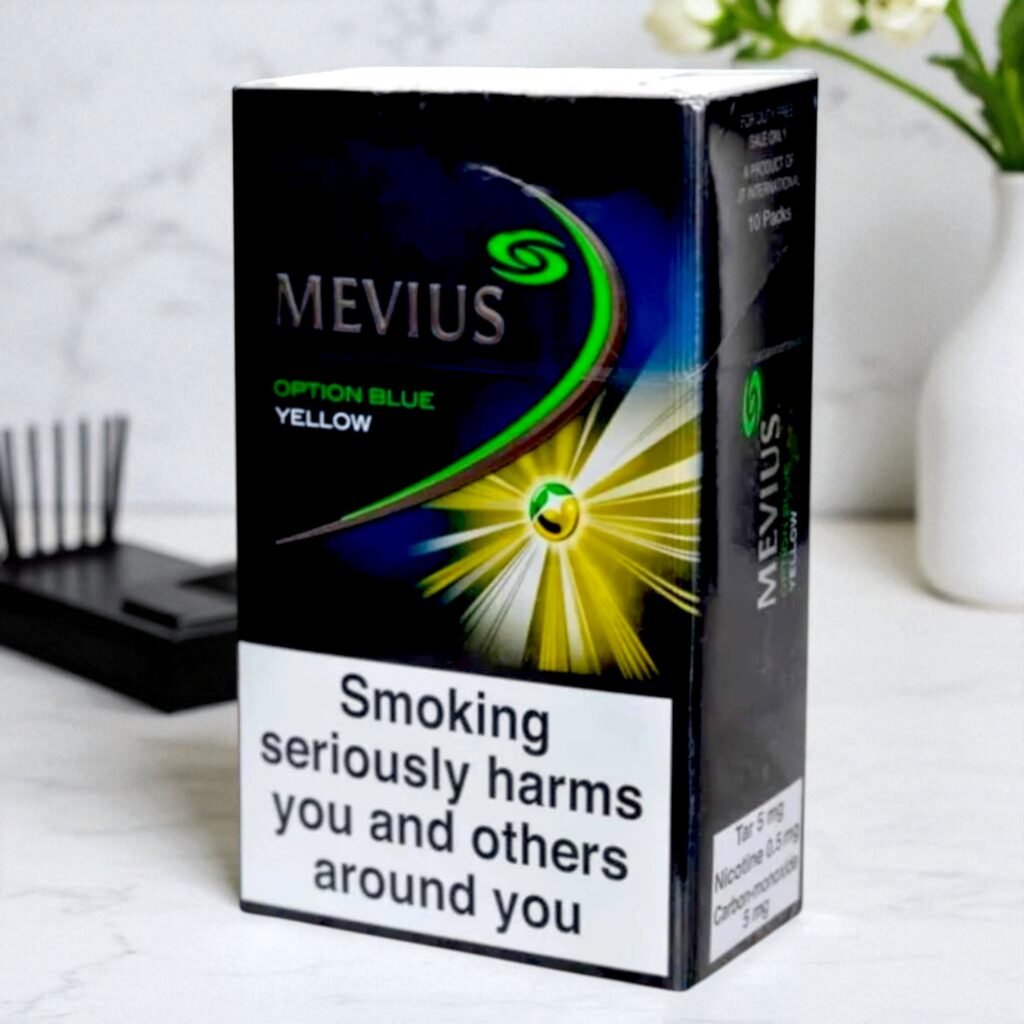 บุหรี่ Mevius Option Blue Yellow