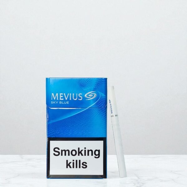 บุหรี่ Mevius Sky Blue 7 นุ่มนวล
