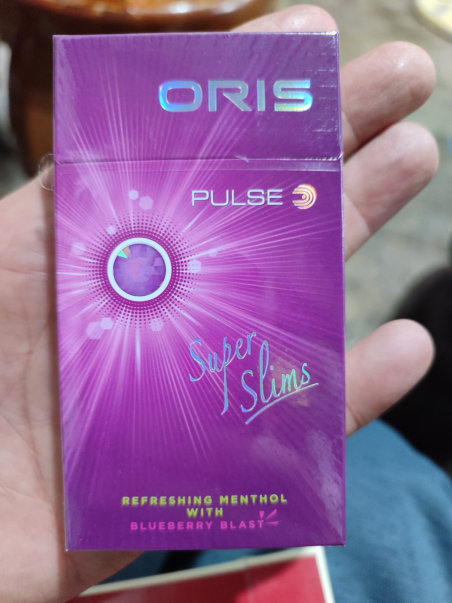 Oris Pulse Blueberry Blast Slims ซองแข็ง รสชาติ