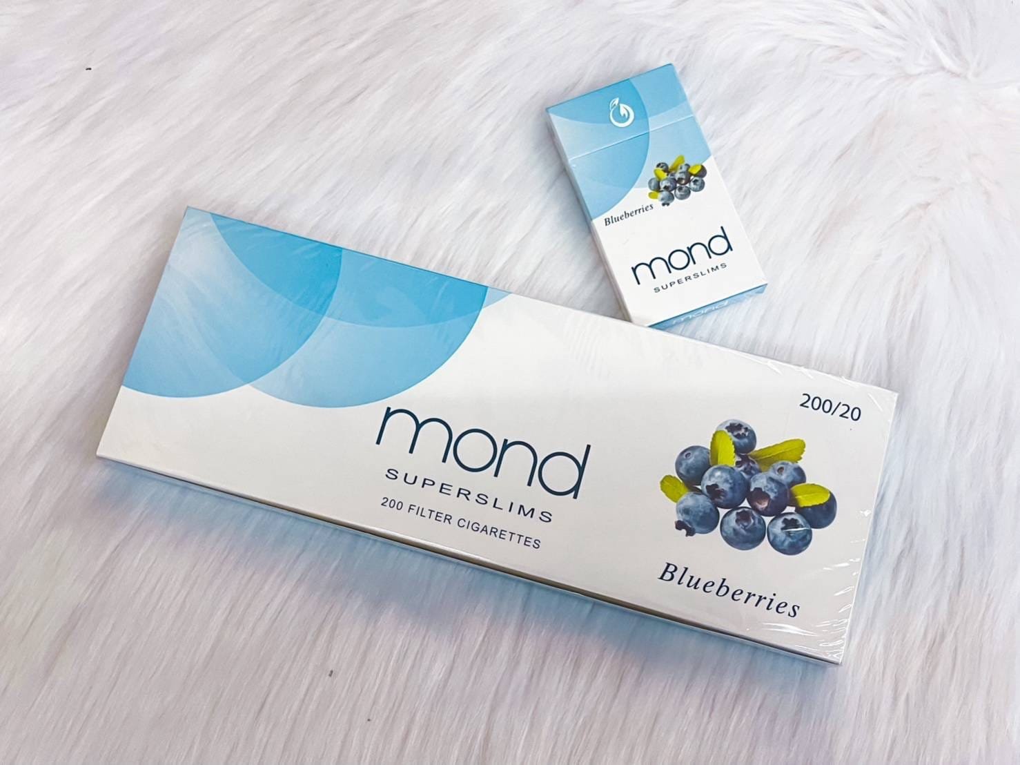 บุหรี่ Mond Blueberries Slims สัมผัส