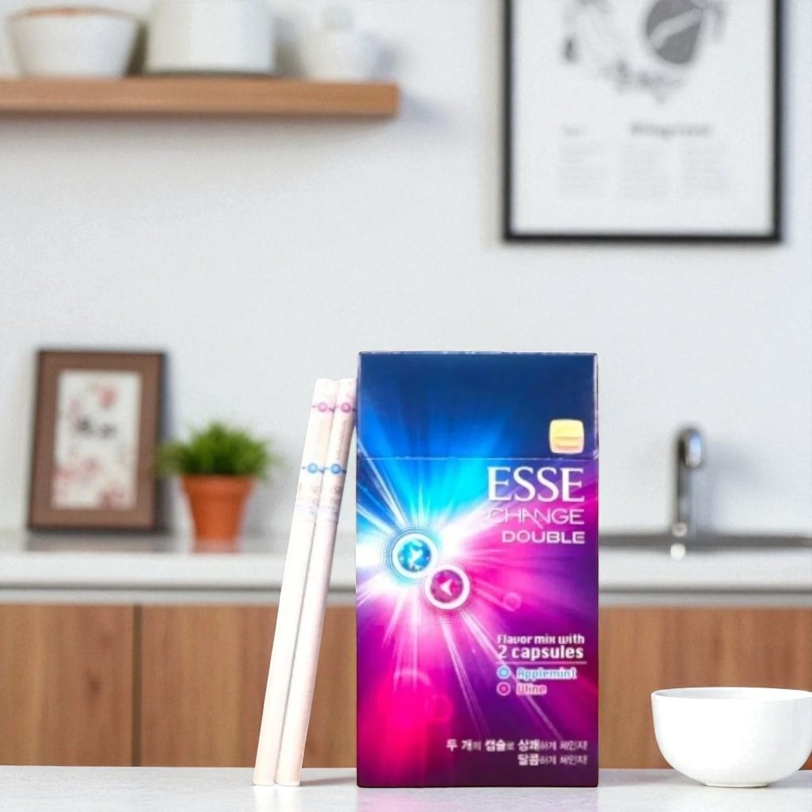 บุหรี่ Esse Change Double Wine Apple Mint 2 เม็ดบีบ