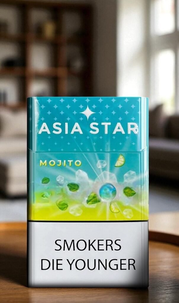 ASIA STAR MOJITO ซองแข็ง 84mm King Size 📏