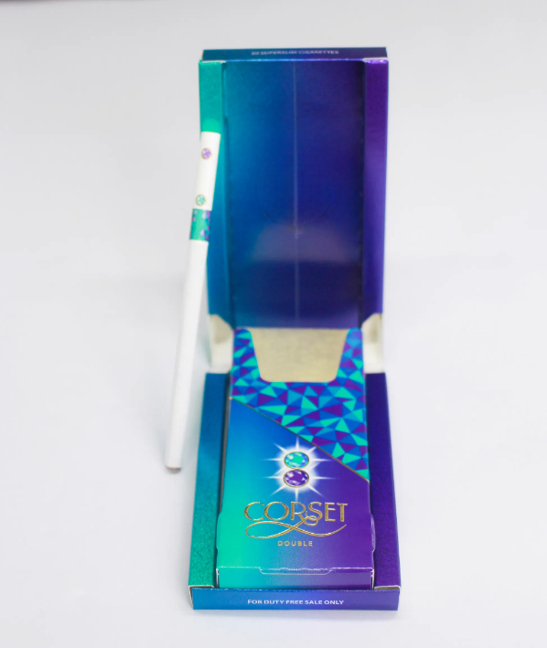 บุหรี่มินิซิกการ์ CORSET 2 เม็ดบีบ